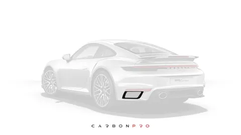 Carbon rear bumper air intakes