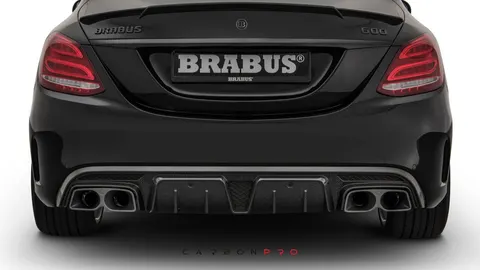 Carbon rear diffuser