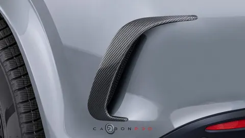 Carbon rear fascia attachments