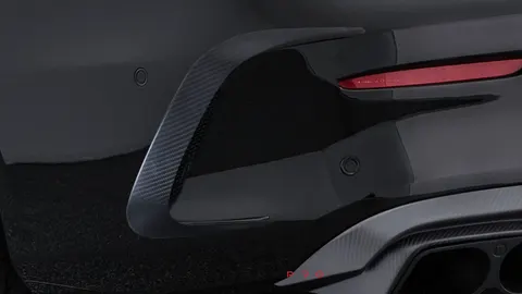 Carbon rear fascia inserts