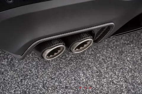 Carbon rear tail pipe frames