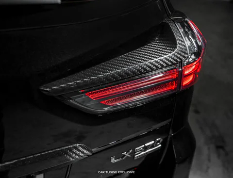 Carbon rear lights eyelids