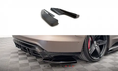CARBON REAR SIDE SPLITTERS V.1 AUDI E-TRON GT / RS GT MK1