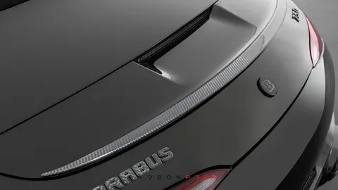 Carbon rear spoiler attachment