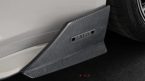 Carbon side skirt attachments