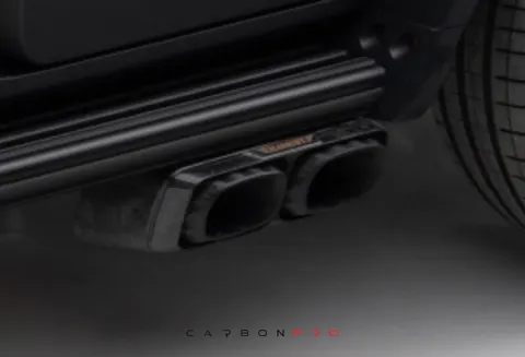 Exhaust pipes with carbon frames