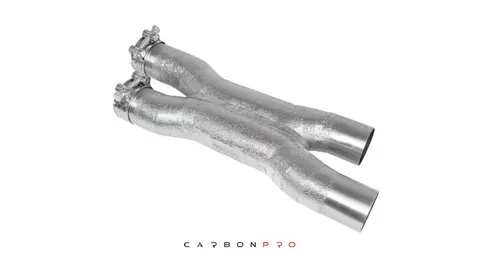 Exhaust replacement pipe x-pipe system
