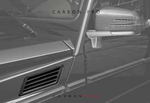Carbon front arches air intakes