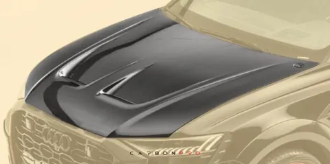 Front bonnet – visible carbon