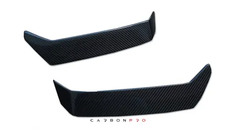 Carbon front bumper air intakes