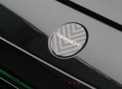 Front bumper emblem with logo
