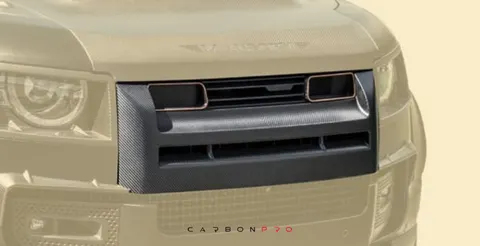 Front grill mask with illuminated logo