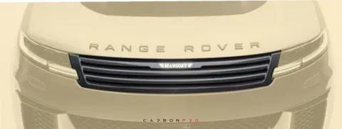 Front grill mask with illuminated logo