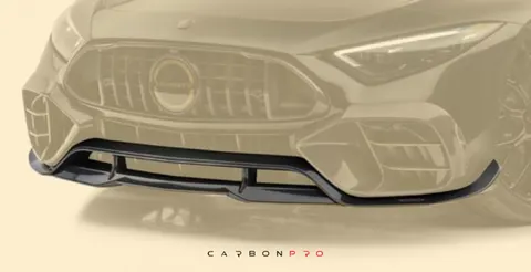 Front lip with middle splitters