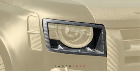 Head light carbon cover