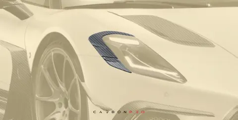 Headlight cover – visible carbon