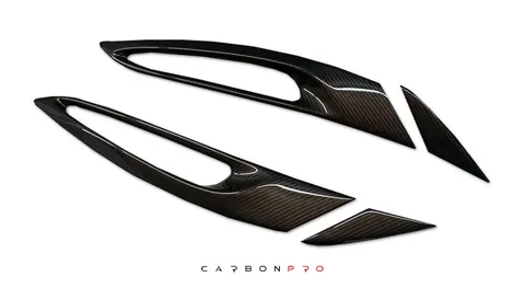 insert for air-outlet engine bonnet, visible Carbon