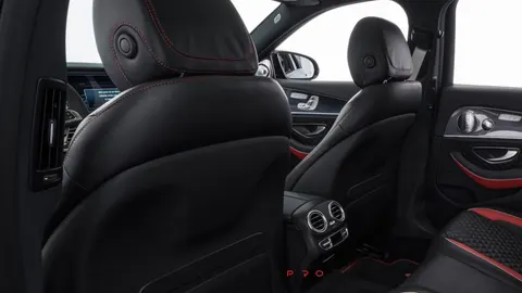 Leather backs front seats