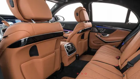 Leather backs front seats