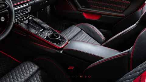 Leather center console