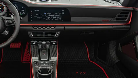 Leather dashboard underpaneling