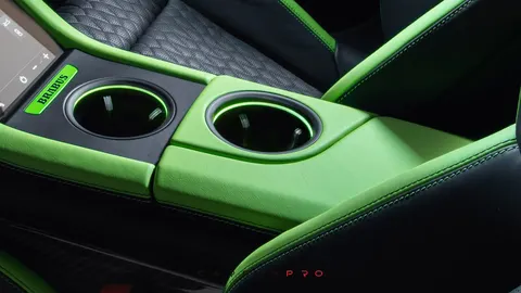 Leather front armrest