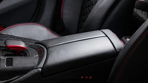 Leather front armrest