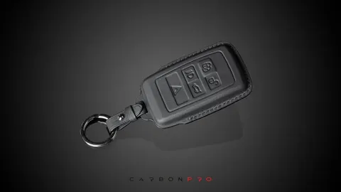 Leather key cover black