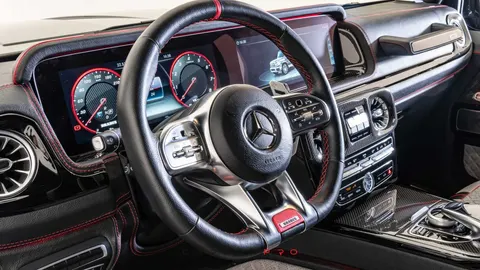 Leather steering wheel