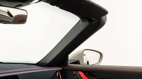 Leather-trimmed A-pillars