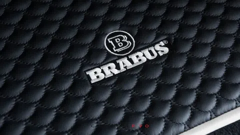 Leather trunk mat quilted