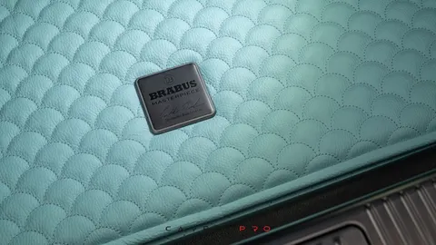 Leather trunk mat quilted