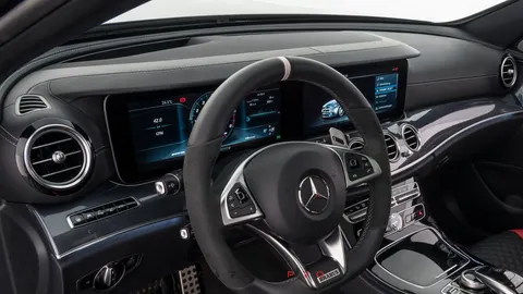 Leather upper section of dashboard