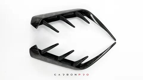 Long air outtake cover for MANSORY wide body rear bumper