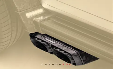 MANSORY aluminuim tips with carbon housing