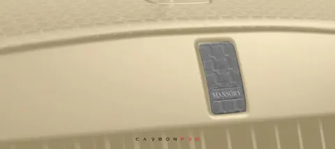Emblem for front grill with silver MANSORY logo
