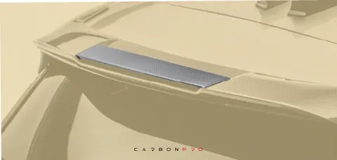 Middle roof spoiler – exposed