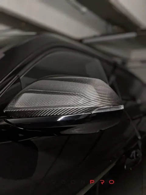 Carbon mirror covers