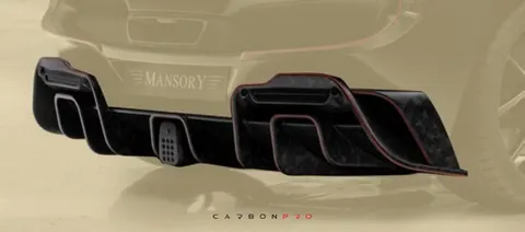 Rear diffuser with brake light