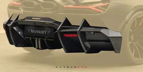 Rear diffuser with
  brake light and illuminated logo