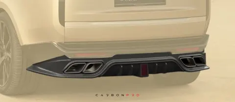 Rear diffuser with brake light
