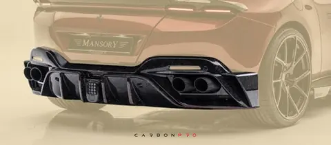 Rear diffuser with LED brake light