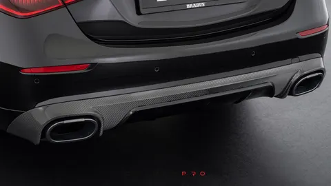 Rear diffusor carbon