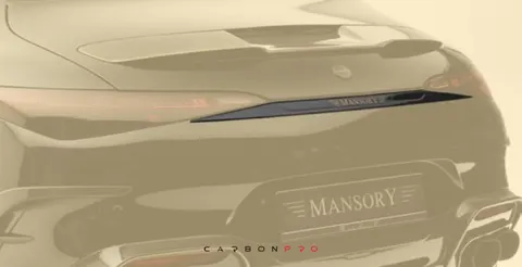 Rear hatch panel with silver MANSORY logo