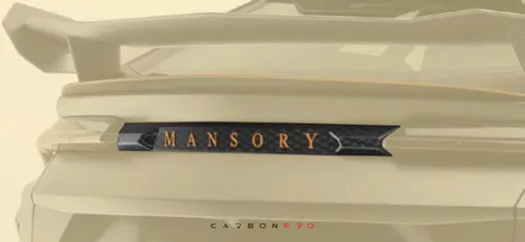 Rear hatch panel with silver MANSORY logo