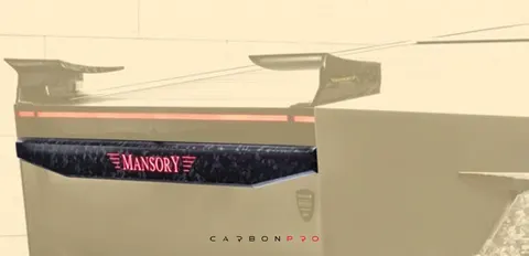 Rear panel with illuminated logo