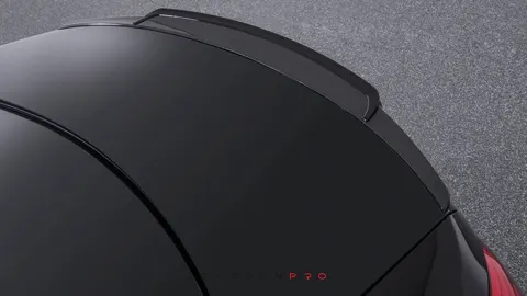 Carbon rear spoiler attachment