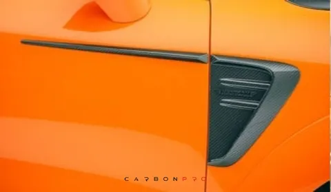 Side hatch panel with logo
