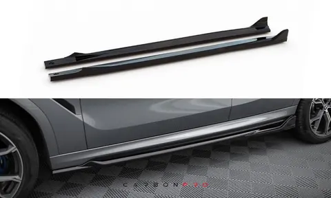 Carbon Side Skirts Diffusers V.2 BMW X6 M-Pack G06 Facelift
