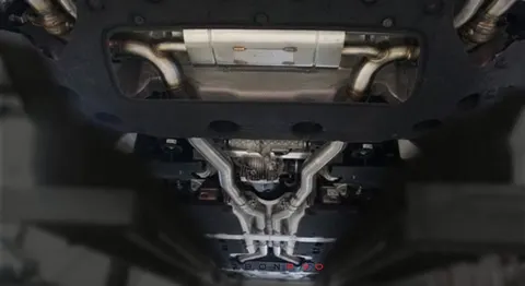 Sport Exhaust Muffler with down pipe for MANSORY Rear diffuser
